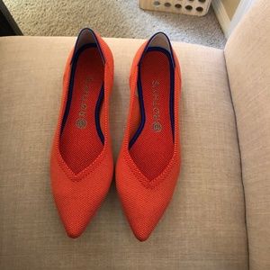 Like New Rothy's Persimmon Flats Size 10
